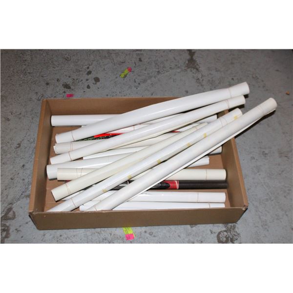 VINTAGE SPORTS & MOVIE POSTERS- BOX LOT ASSORTED