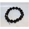 Image 1 : BLACK LUCITE BRACELET BUDDHA BEADS