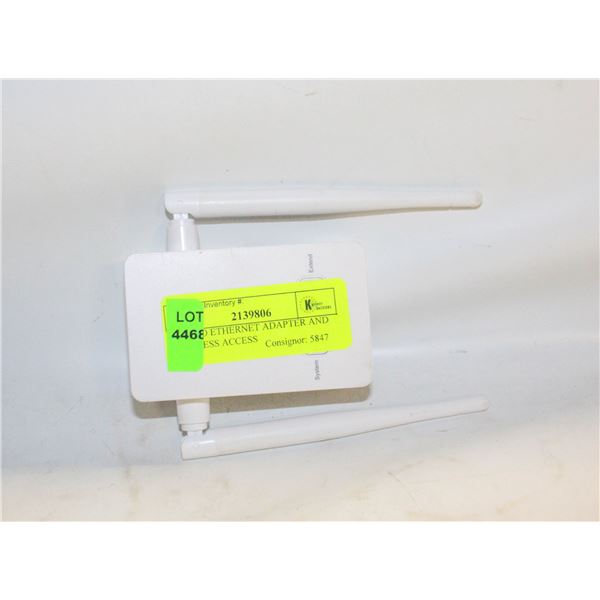WIFI TO ETHERNET ADAPTER AND WIRELESS ACCESS