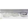 Image 1 : 3 PIECE CRYSTAL BOWL