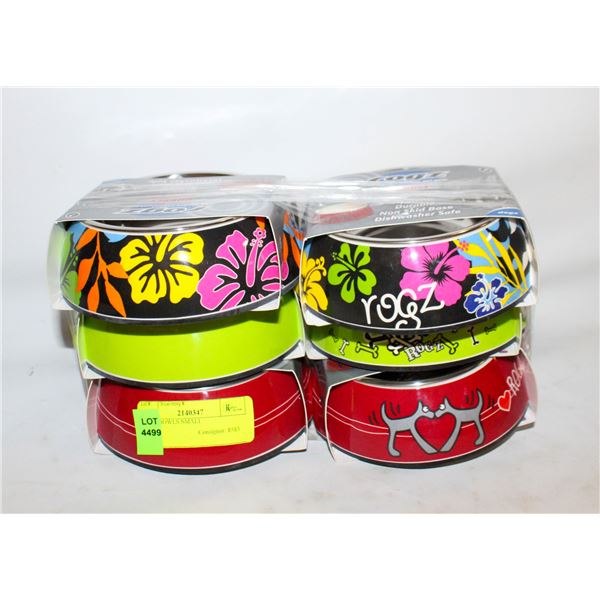 6 DOG BOWLS SMALL