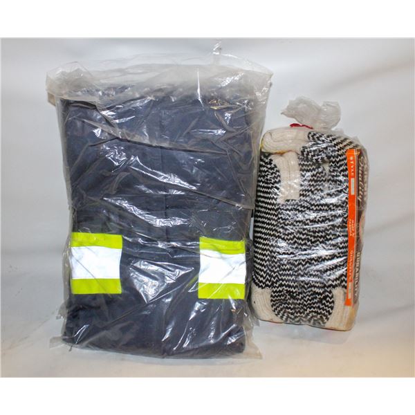 THREE PAIRS OF 42T COVERALLS AND