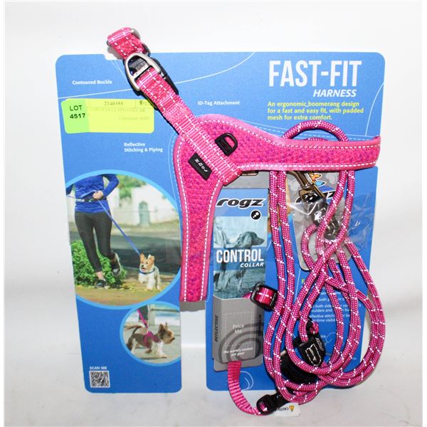 3 DOG HARNESS LEASH COLLAR SMALL