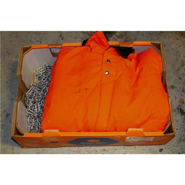 SNOWBLOWER TIRE CHAINS 12" X 32" LAYING