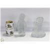 Image 1 : ESTATE GLASS BOY AND GIRL ORNAMENT
