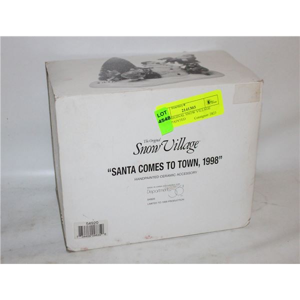 THE ORIGINAL SNOW VILLAGE HANDPAINTED