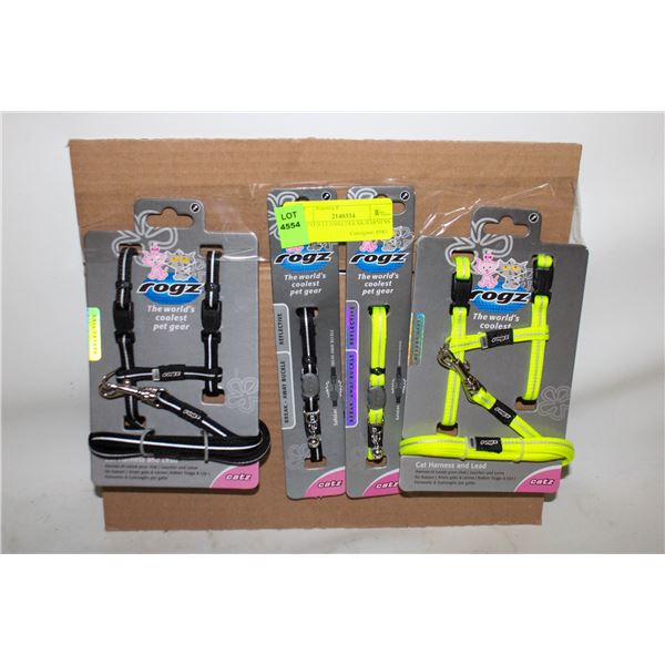 6 KITTEN LEASH,COLLAR,HARNESS