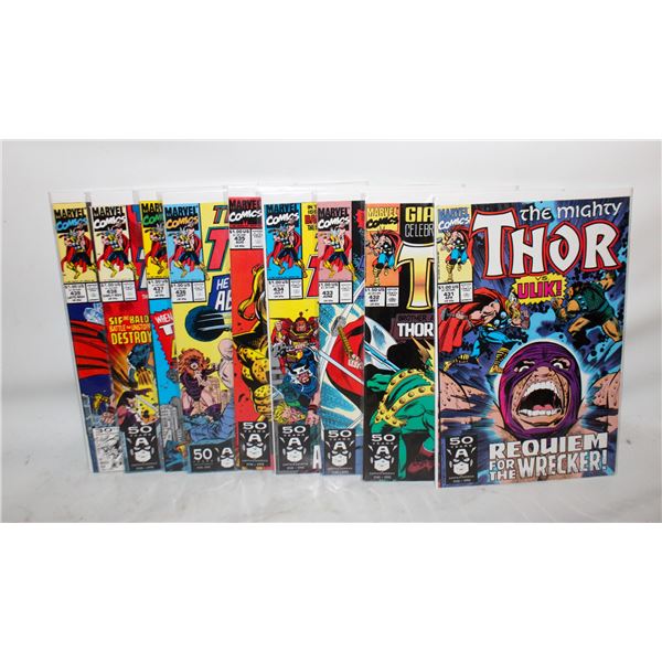 9-MARVEL COMICS- THE MIGHTY THOR- # 431-439