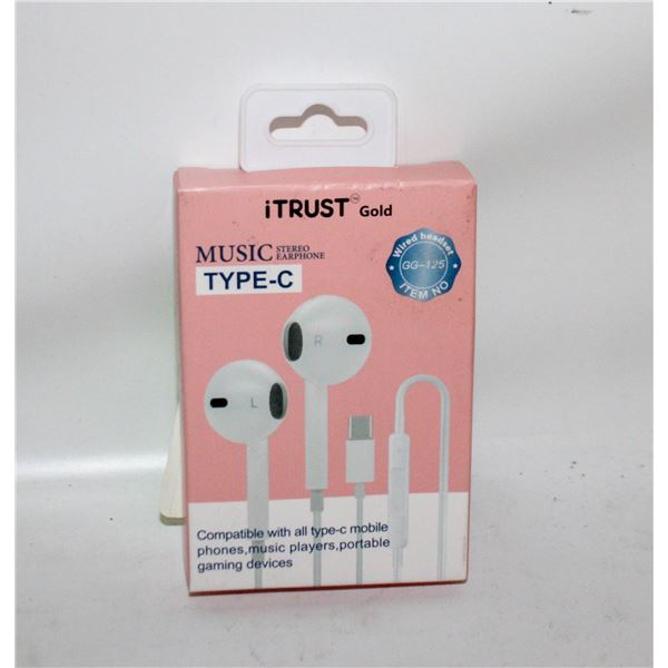 TYPE C STEREO HEADPHONES NEW