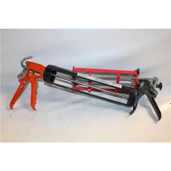 2-NEW CAULKING GUNS- DOUBLE BARREL AND