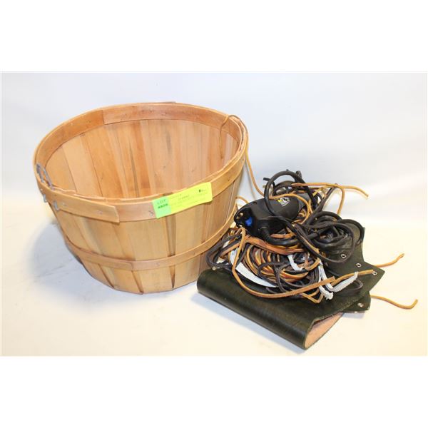 LEATHER WORKING BELT + STRAPS + DREMEL TOOL