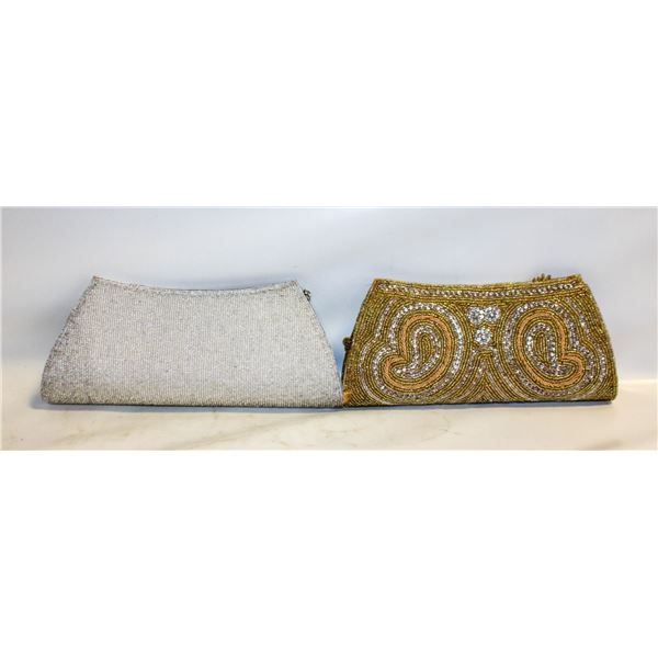 ESTATE BEADED & RHINESTONE EVENING BAGS TOGETHER
