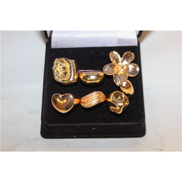 NEW 6PCS/SET RING SET ADJUSTABLE SIZE