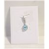 Image 1 : #159-NATURAL TOPAZ & CZ  PENDANT