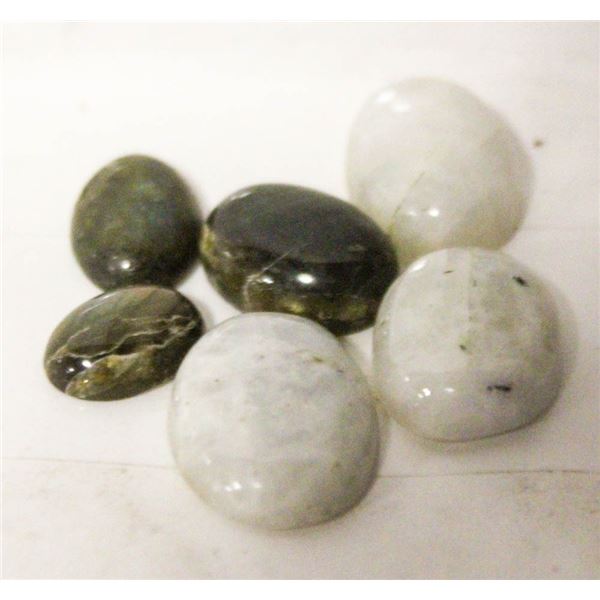 #45-NATURAL LABRADORITE & MOONSTONES 111.5 CT