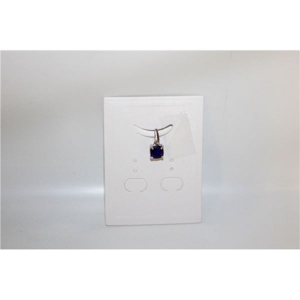 #58-NATURAL BLUE SAPPHIRE PENDANT