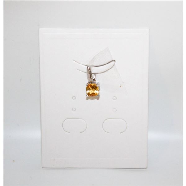 #91-NATURAL CITRIN PENDANT