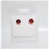 Image 1 : #11-NATURAL GARNET STUD EARRINGS