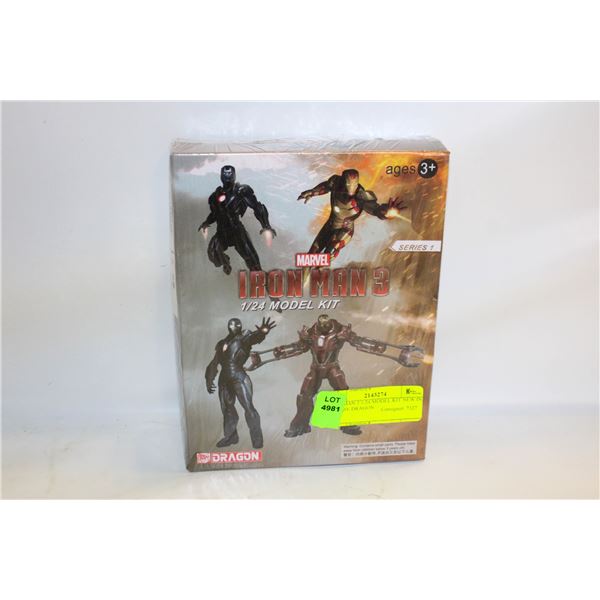 IRONMAN 3 1/24 MODEL KIT NEW IN BOX BY DRAGON