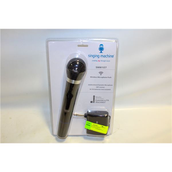 SINGING MACHINE SMM107 WIRELESS MICROPHONE PACK