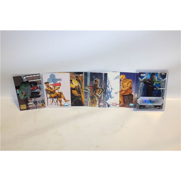 STARWARS EVEN PIELL AUTHENTIC AUTOGRAPH TOPPS +