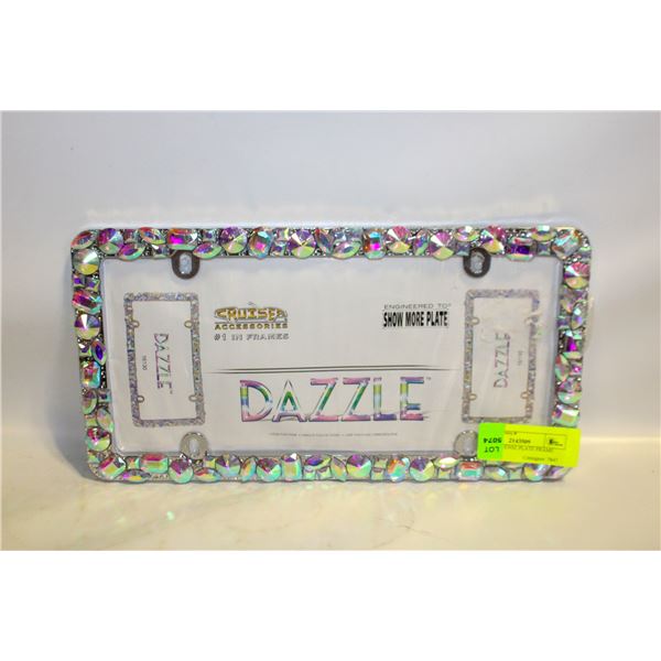 DAZZLE LICENSE PLATE FRAME
