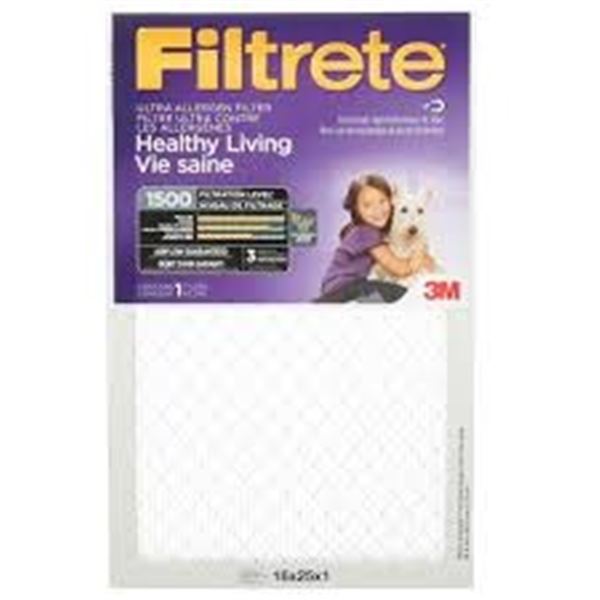 NEW 3PK FILTERATE 3M ULTRA 16 X 25 X 1"