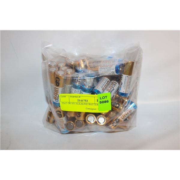 25x2=50 AA ALKALINE BATTERIES