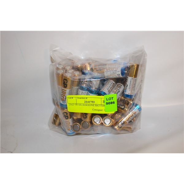 25x2=50 AA ALKALINE BATTERIES