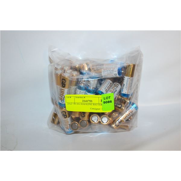 25x2=50 AA ALKALINE BATTERIES