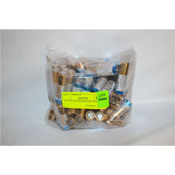 25x2=50 AA ALKALINE BATTERIES