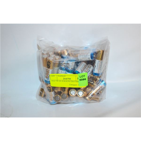 25x2=50 AA ALKALINE BATTERIES