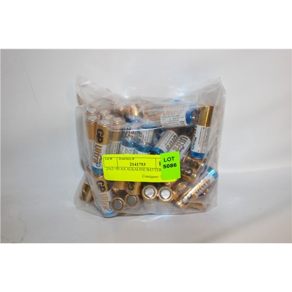 25x2=50 AA ALKALINE BATTERIES