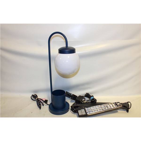 DESKLAMP & PORTABLE WORK/FLOOD LIGHT