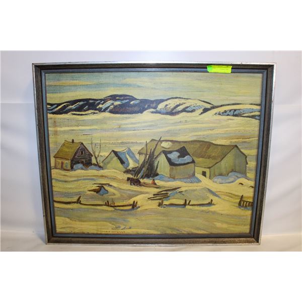 FRAMED A.Y. JACKSON PAINTING ON BOARD