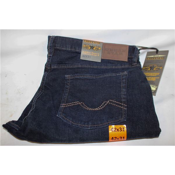 NEW MENS 42X31 URBAN STAR BLUE JEANS