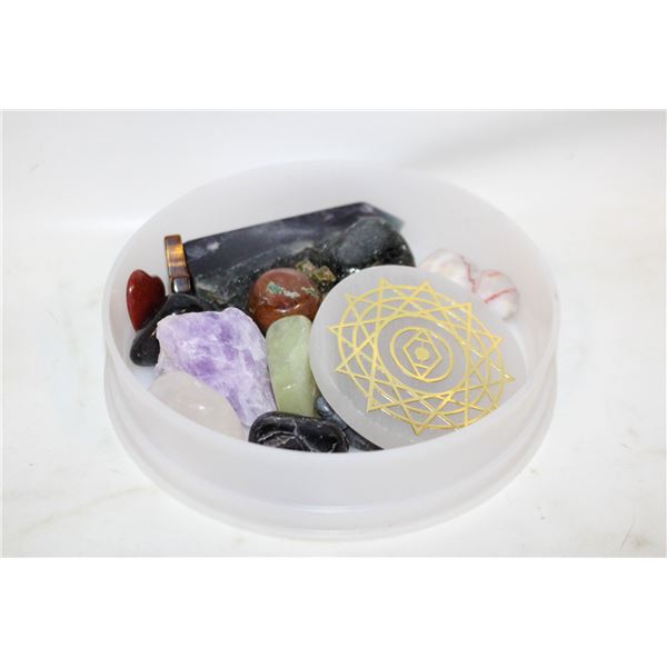 MIX GEMSTONES CARVINGS TOWERS TUMBLES & MORE