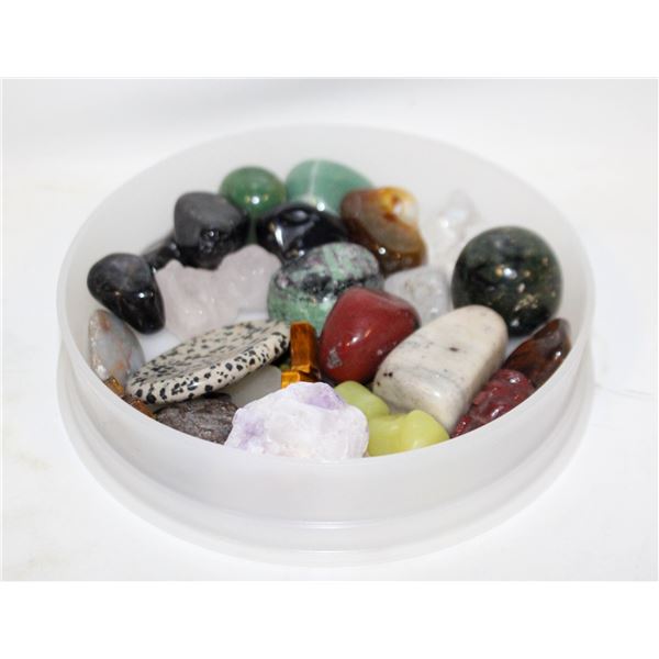 MIX GEMSTONES CARVINGS TOWERS TUMBLES & MORE