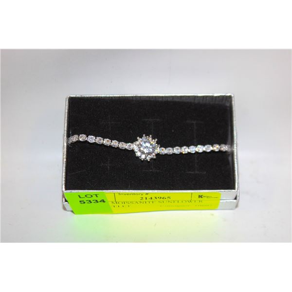NEW MOISSANITE SUNFLOWER BRACELET