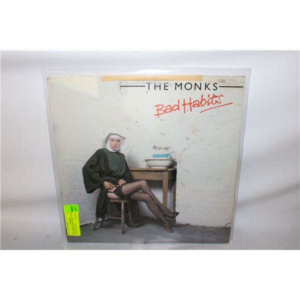 THE MONKS BAD HABITS 1979 LP RECORD VINYL