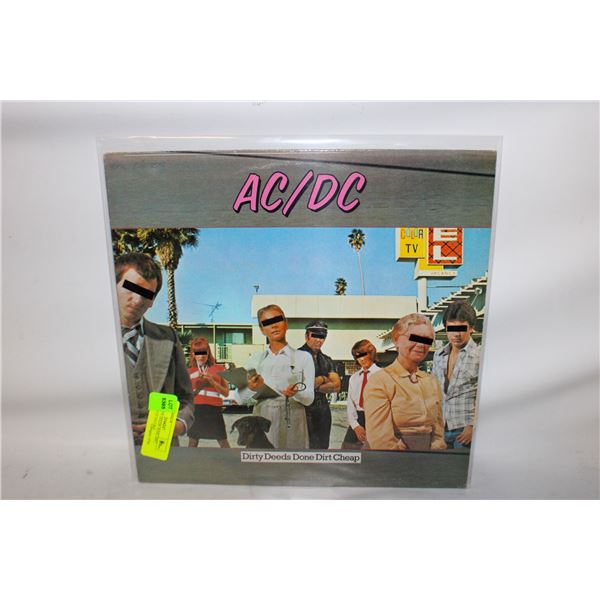 AC/DC DIRTY DEEDS DONE DIRT CHEAP 1976 LP RECORD