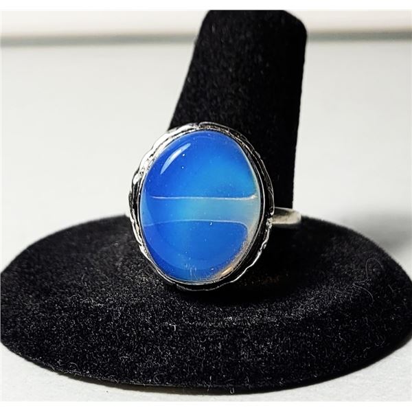 22)  BEZEL SET OVAL NATURAL ROCK CRYSTAL