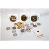 Image 1 : COINS & TOKENS CND & INTL IN BROWN TIN