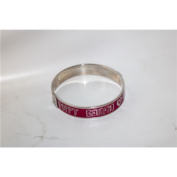 VINTAGE COACH POPPY SILVER-TONED FUCHSIA