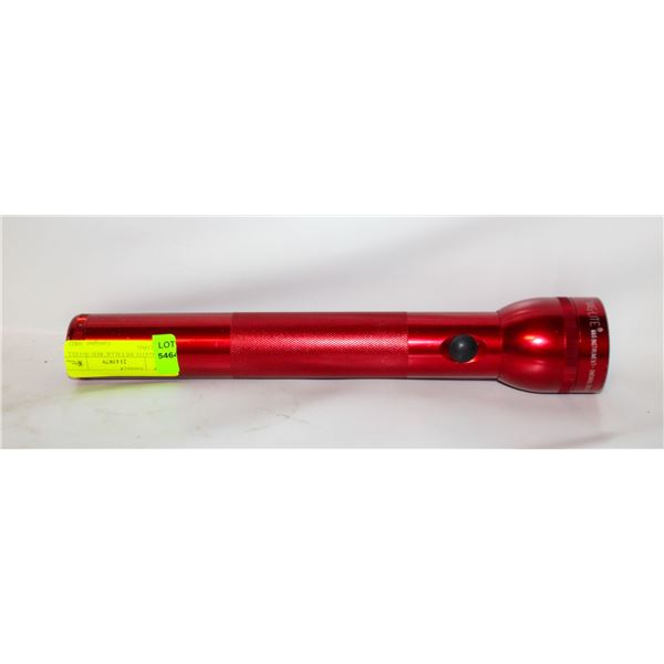 MAG-LITE METALLIC RED 3D CELL 12” LONG