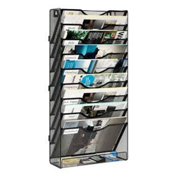 NEW SOLINXE WALL FILE HOLDER 10 TIER