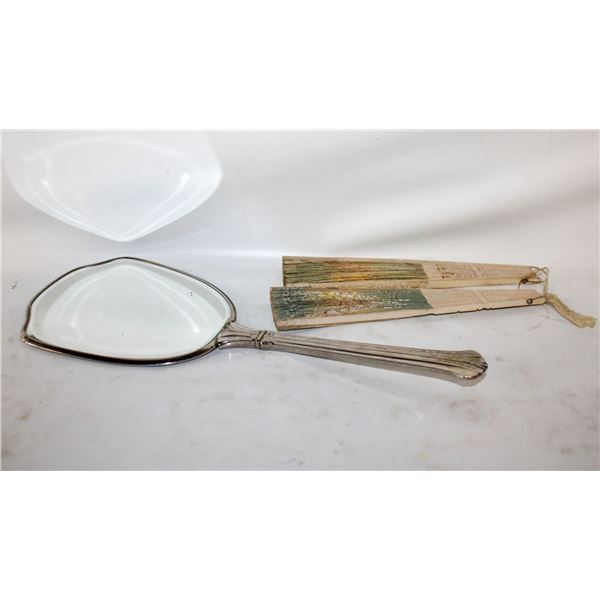 ANTIQUE MIRROR & ORIENTAL FANS