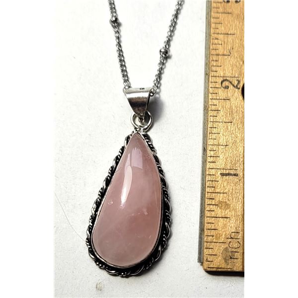 15)  FREE FORM SHAPED NATURAL ROSE QUARTZ