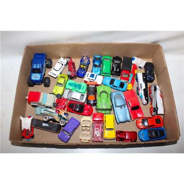 FLAT OF HOTWHEELS