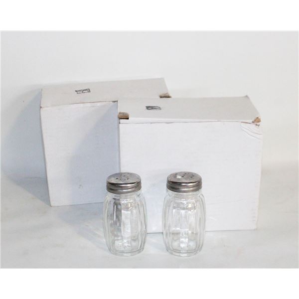 2 SETS OF CHEF SALT AND PEPPER SHAKERS
